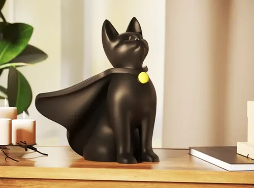 Escultura Gato Superhéroe - Foto 2