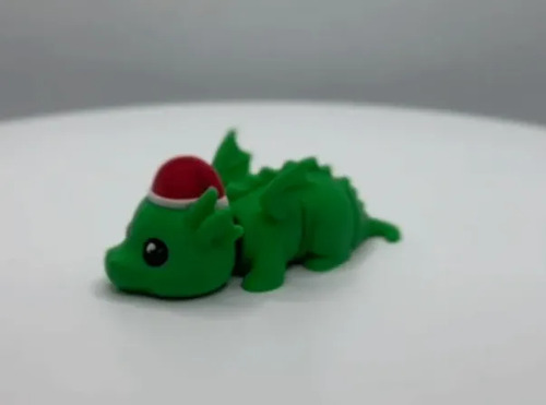 Figura Decorativa De Dragón Navideño Flexible