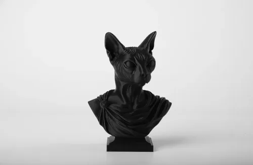 Estatua Esfinge Gato Griego