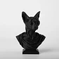 Estatua Esfinge Gato Griego - Miniatura 1