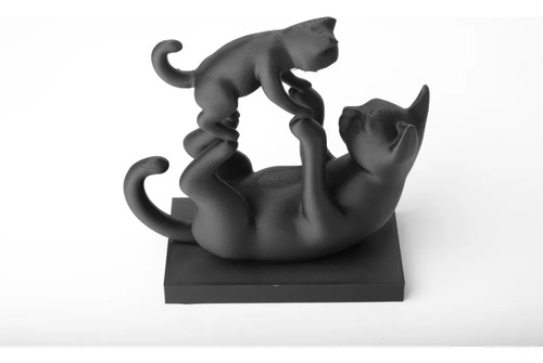 Escultura Gatos Juguetones