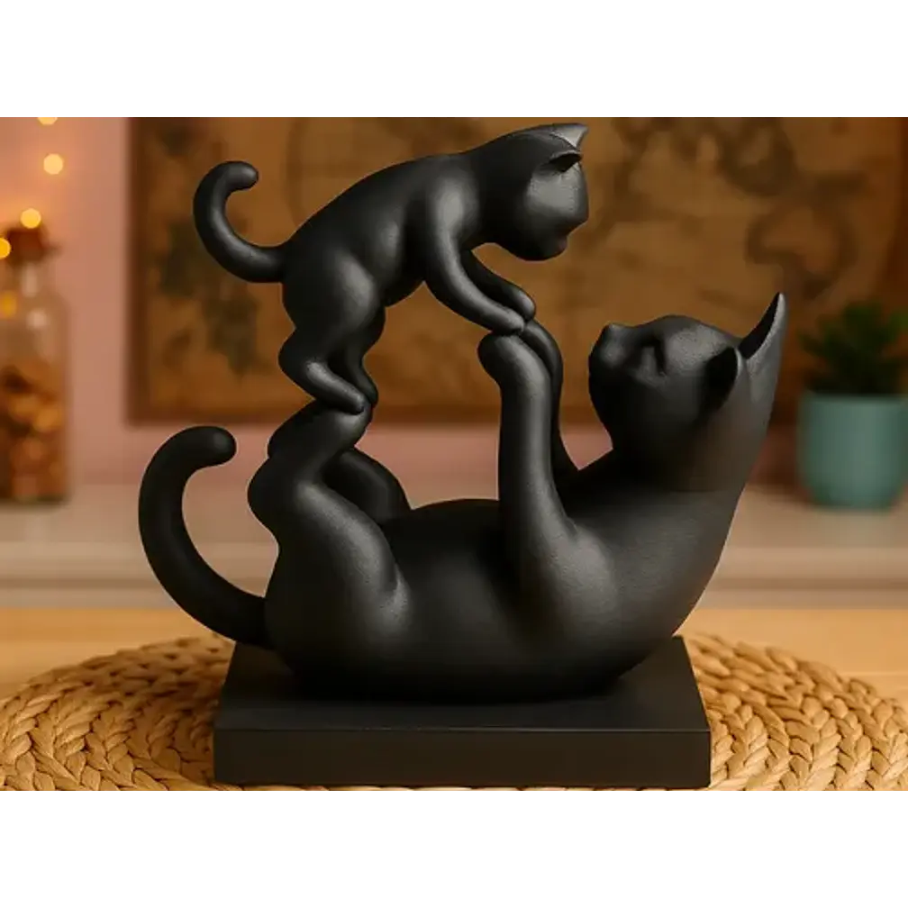 Escultura Gatos Juguetones 2