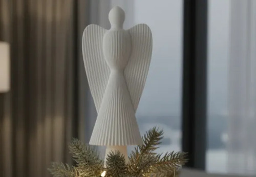 Figura Decorativa De Ángel Estriado - Foto 2