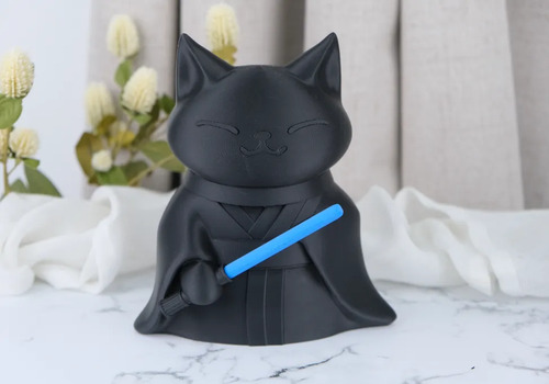 Escultura Gato Jedi