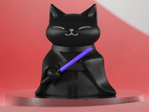 Escultura Gato Jedi - Foto 2