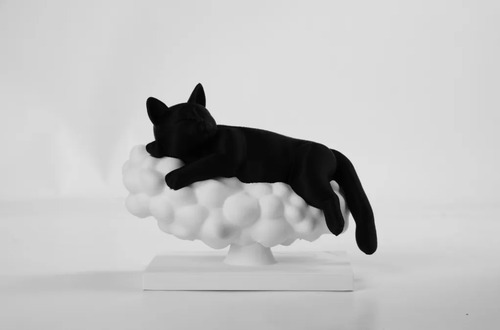 Escultura- Gato Nube De Sueño