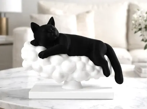 Escultura- Gato Nube De Sueño - Foto 2