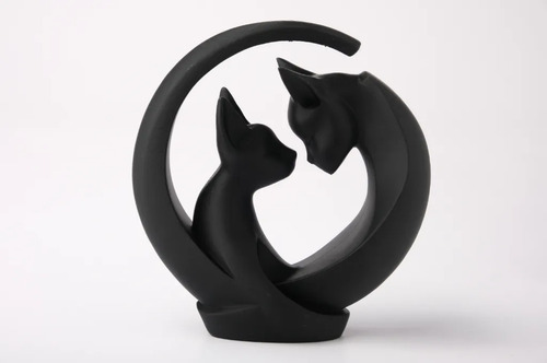 Escultura Abrazo Felino Creciente