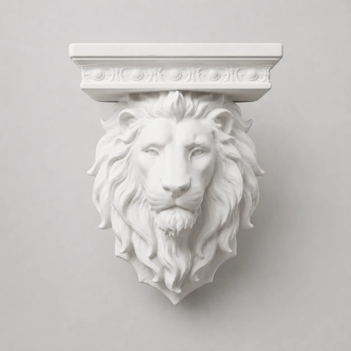 Figura Decorativa De León De Pared