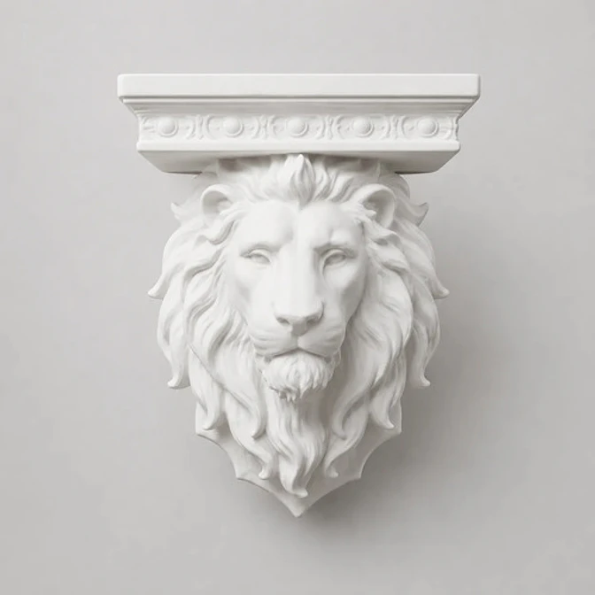 Figura Decorativa De León De Pared 1