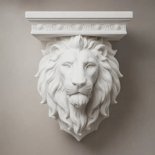 Figura Decorativa De León De Pared