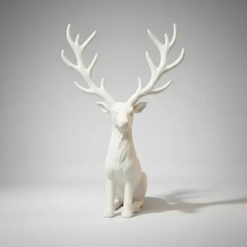 Figura Decorativa De Reno Majestad Invernal