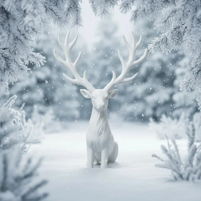 Figura Decorativa De Reno Majestad Invernal 2