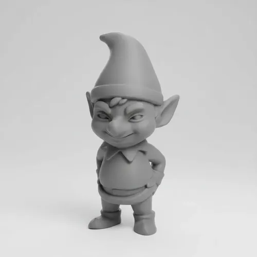 Figura Decorativa De Duende Travieso Invierno