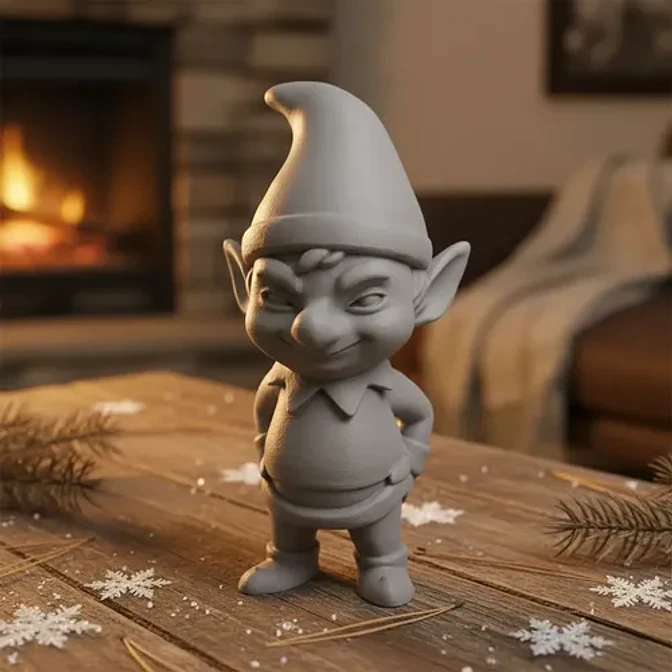 Figura Decorativa De Duende Travieso Invierno 2