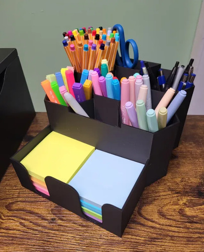 Organizador De Escritorio - Portalápices Y Notas Adhesivas - Foto 2