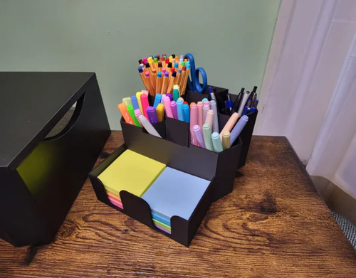Organizador De Escritorio - Portalápices Y Notas Adhesivas - Foto 4