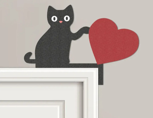 Esquinero De Puerta Gato San Valentín - Foto 2