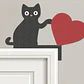 Esquinero De Puerta Gato San Valentín - Miniatura 2