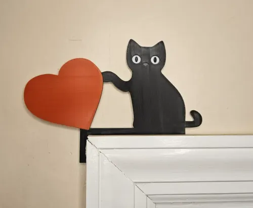 Esquinero De Puerta Gato San Valentín - Foto 3