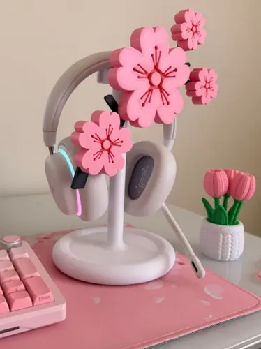Soporte De Auriculares Sakura Flor De Cerezo Prints Patro - Foto 5