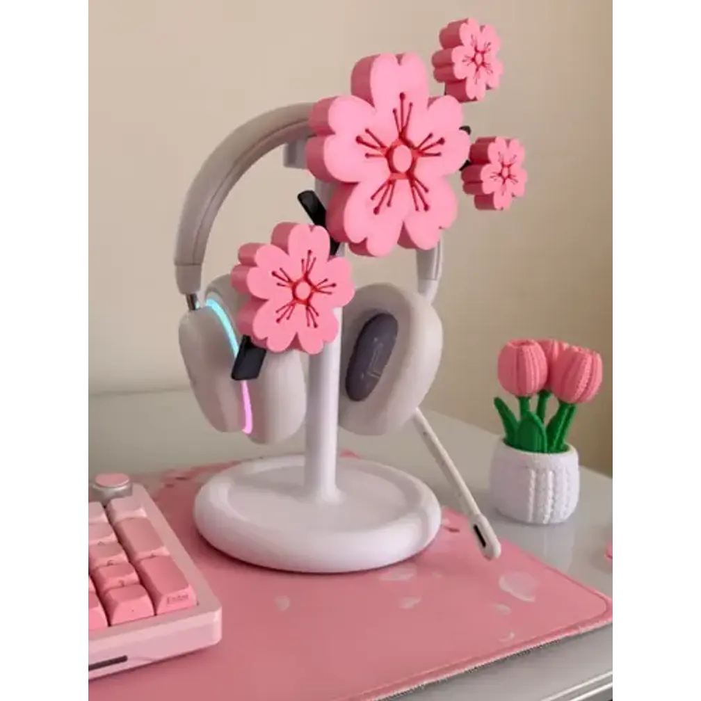 Soporte De Auriculares Sakura Flor De Cerezo Prints Patro 5