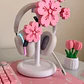 Soporte De Auriculares Sakura Flor De Cerezo Prints Patro - Miniatura 5
