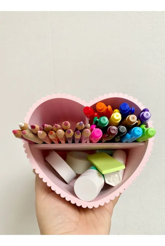 Organizador De Escritorio Inclinado Con Forma De Corazón