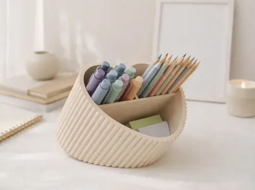 Organizador De Escritorio Inclinado Con Forma De Corazón - Foto 2