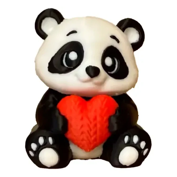 Figura Oso Panda Con Corazón - San Valentín 1