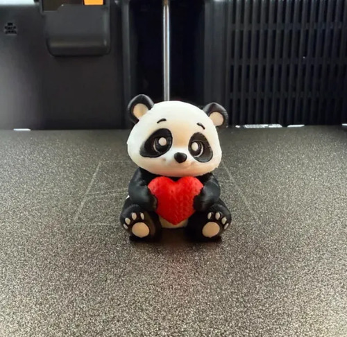 Figura Oso Panda Con Corazón - San Valentín - Foto 3