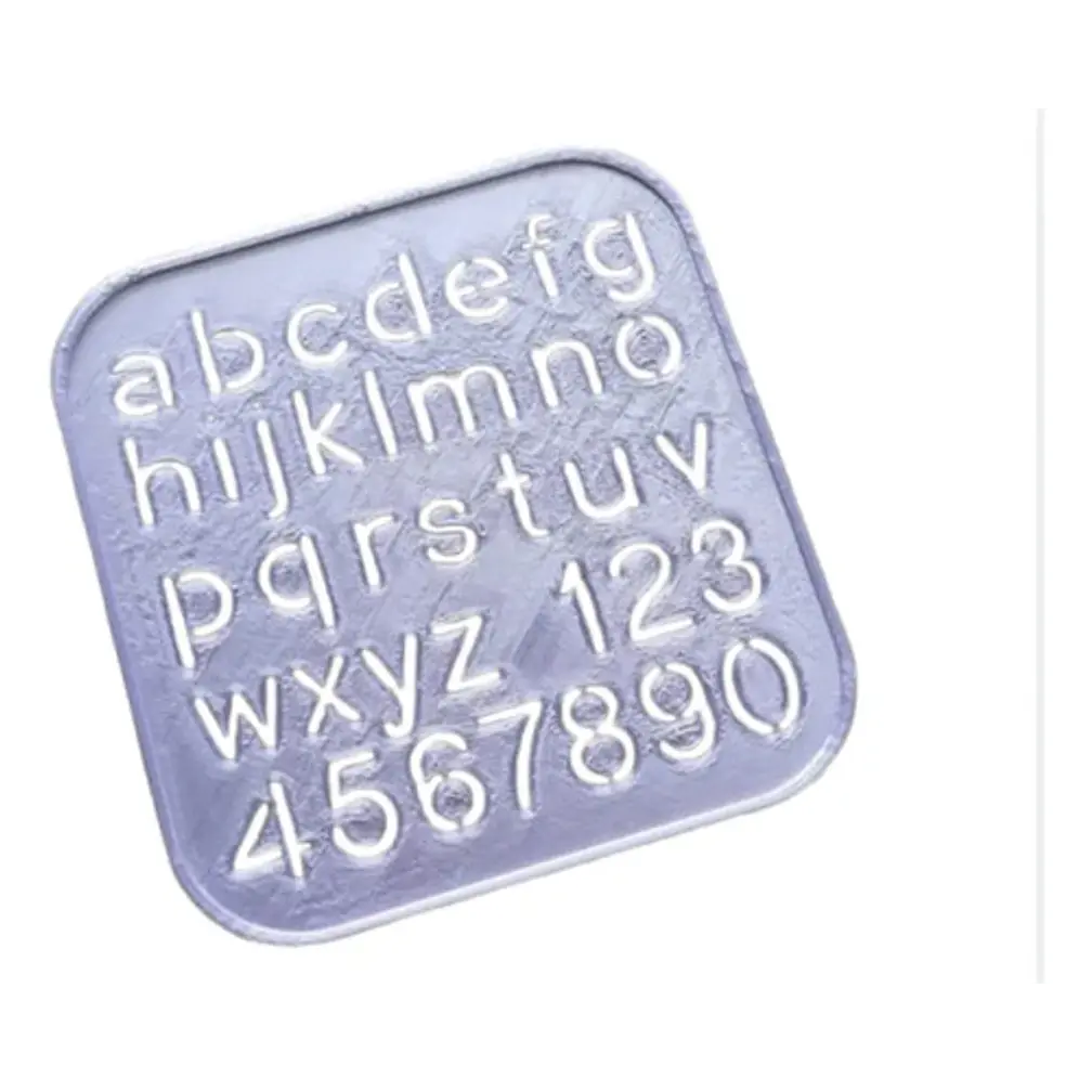 Plantilla De Alfabeto Retro Minúsculas Y Números 2