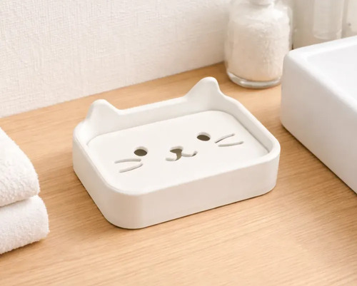 Jabonera De Gatito Para Baño - Foto 2
