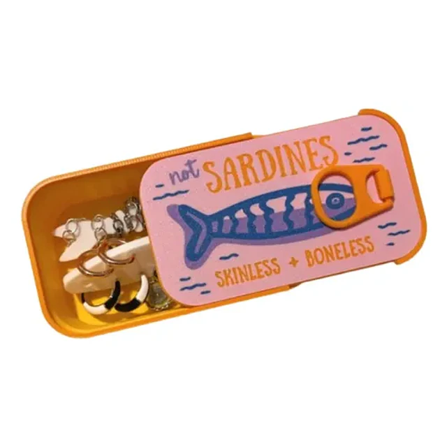 Estuche Porta Joyas Forma Caja De Sardinas - Prints Patro