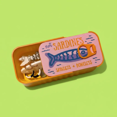 Estuche Porta Joyas Forma Caja De Sardinas - Prints Patro - Foto 5