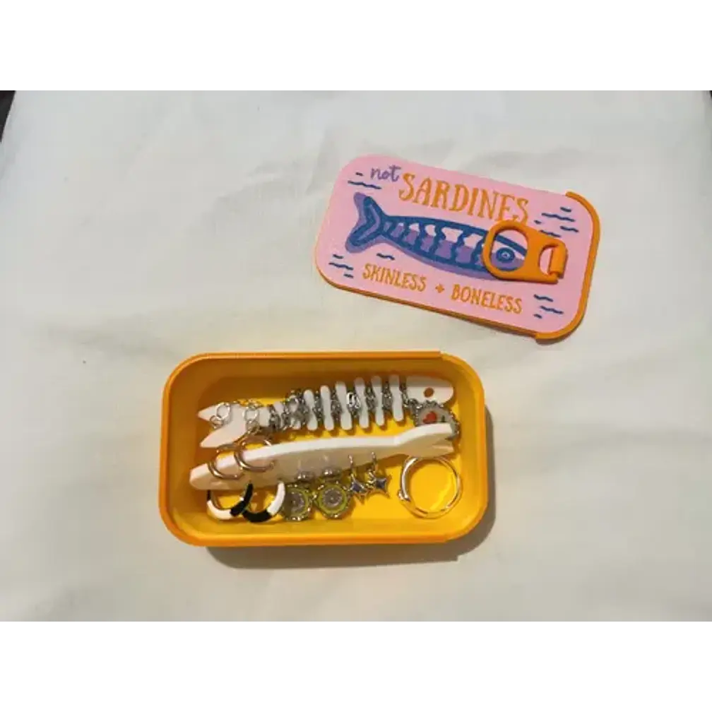 Estuche Porta Joyas Forma Caja De Sardinas - Prints Patro 7