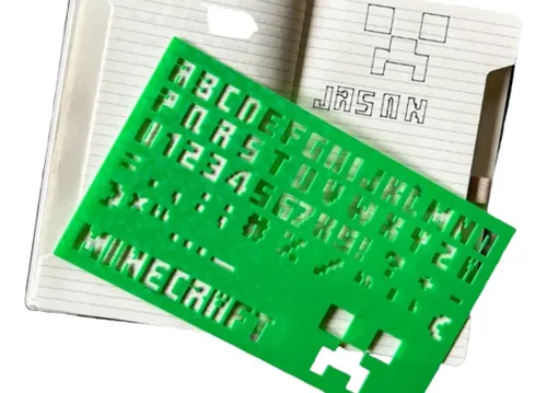 Plantilla De Alfabeto Y Números Con Fuente De Minecraft - Foto 2
