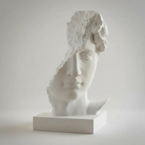 Escultura- Busto De David Arruinado