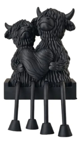 Escultura- Vacas De Highland Enamoradas