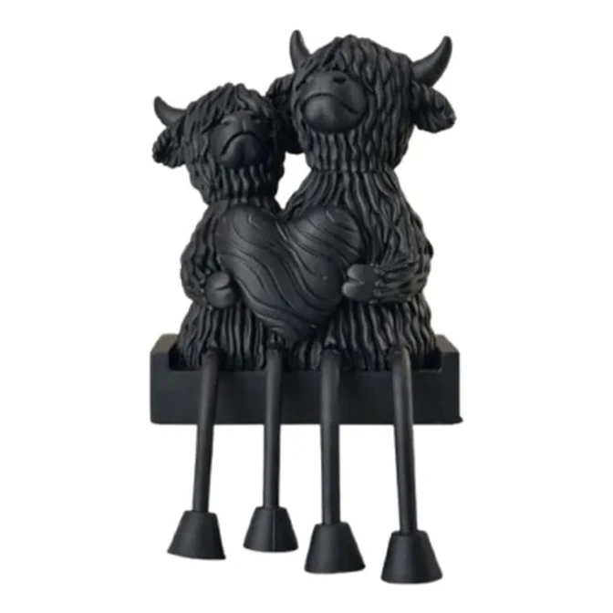 Escultura- Vacas De Highland Enamoradas 1