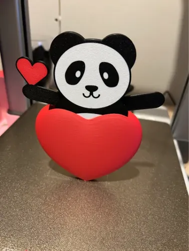 Corazón Panda Emergente- San Valentín (clip) - Foto 2