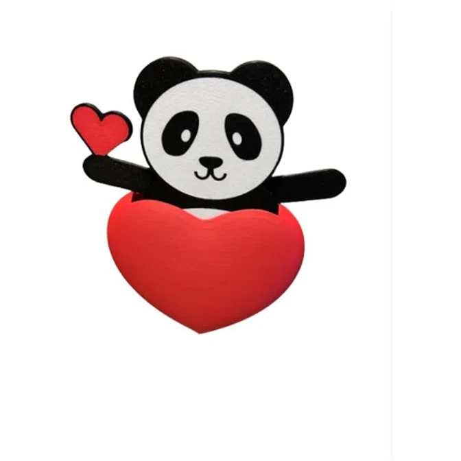 Corazón Panda Emergente- San Valentín (clip) 3