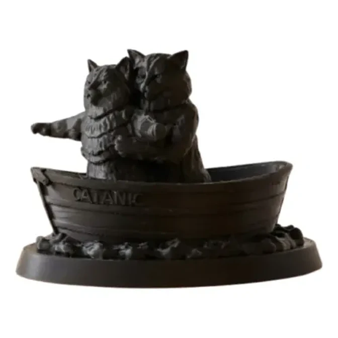 Escultura- Gatos Escena De Titanic 1