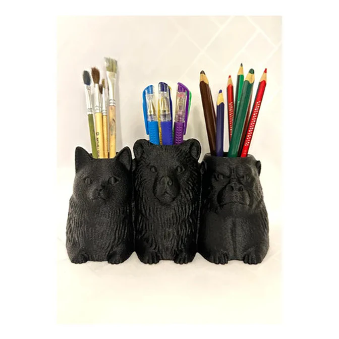 Organizador Y Portalápices Mono Lobo Gato 1