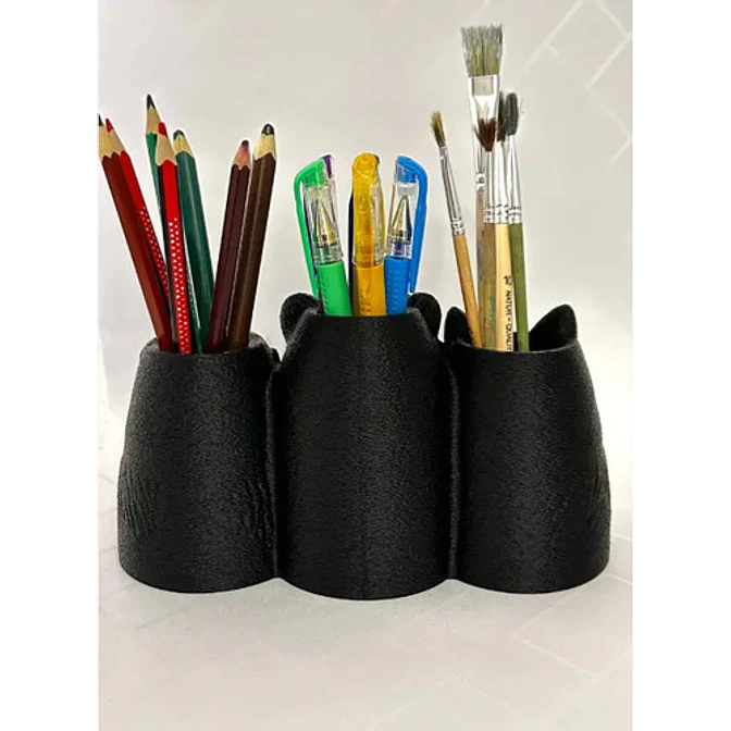 Organizador Y Portalápices Mono Lobo Gato 2