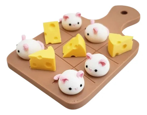 Juego De Mesa De Tres En Raya - Queso Y Ratón