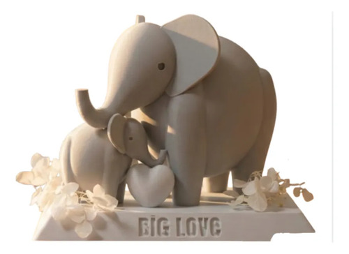 Escultura- Familia De Elefantes