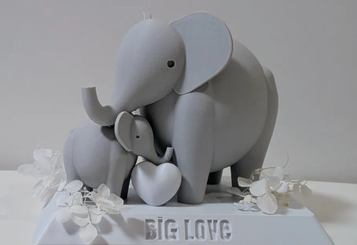 Escultura- Familia De Elefantes - Foto 3