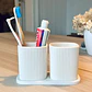 Porta Cepillo De Dientes Pack 2 Incluye Bandeja Para Baño - Miniatura 5