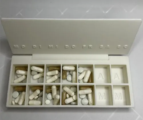 Organizador De Suplementos | Pastillero Mañana / Noche